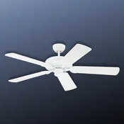 Stropni ventilator Westinghouse Monarch, bel, tih, jeklen - Dnevna soba/jedilnica - Sodobni - bela, svetel les - Plastika