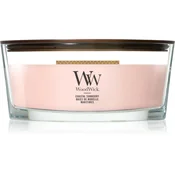 Woodwick Coastal Sunberry dišeča sveča z lesenim stenjem 453.6 g