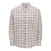 Only & Sons Srajca ONSGUDMUND rjava / kapučino / bela