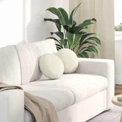 Jastucici za sjedenje 2 pcs Krema O30 x 13 cm Baršun
