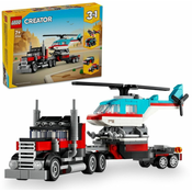 LEGO® Creator 3 v 1 Tovornjak z ravno posteljo in helikopterjem (31146)