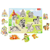Trefl - Puzzle Drevená vkládačka Zámok - 1 - 39 kosov