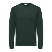 Only & Sons Pulover Jimmy temno zelena