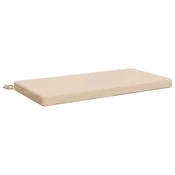 Vidaxl Blazina za klop SOEST 100% poliester Krem 60 x 40 x 5 cm