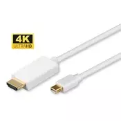 MicroConnect Kabel 4K Mini Displayport - HDMI 1m