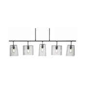 LED luster na sajli 5xE14/4,9W/230V 2700K