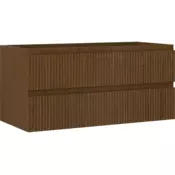 Mexen Rivel kopalna omarica pod umivalnikom 100 cm, 2 predala, rebrasta, oreh - 91A20-10047-2-BFF86