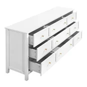 VEVOR Predalnik z 9 predali 399x1499x787 cm bel
