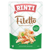 Ekonomično pakiranje RINTI Filet Pouch in Jelly 48 x 100 g - Piletina s povrćem