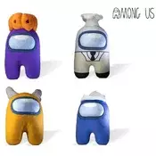 Among Us plišasta igrača 20cm - Več različic Oranžna