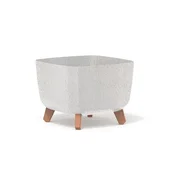 Gracia Dekorativna saksija Square Eco wood L300W, Bela