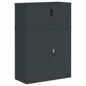 Ormaric za spise antracit 90x40x130 cm celicni