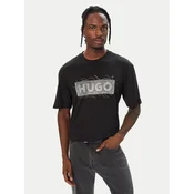 HUGO Majica Naxter 50570028 Črna Regular Fit