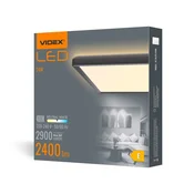 LED stropna svetilka videx-LED-ceiling-DL3S-24W-črna-4K