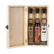 AURA Darilni paket Box Rakija (Biska, Teranino, Moscato) + GB 3 x 0,1 l