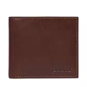 Usnjena denarnica Barbour moški, rjava barva
