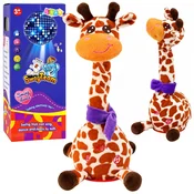 slomart Lean Toys - Interaktivna plišasta žirafa, ki pleše, poje in ponavlja zvoke