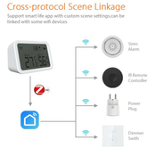 GEMBIRD ZIGBEE-SMART-TEMPERATURE-HS05 Gembird Alexa Smart Zigbee bezicni senzor temperature i vlaznosti