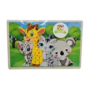 Živali EKO LESENA SESTAVANKA sorter LESENA SESTAVANKA 22 x 15 cm