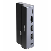 5IN1 UGREEN CM317 HUB USB-C TO HDMI 4K@60HZ, 2X USB 3.0, USB-C PD 3.0 (GREY)