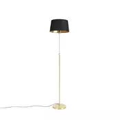 Stoječa svetilka zlata/mešana z črno senčilo 35 cm nastavljiva - Parte