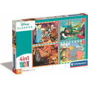 Clementoni Puzzle Disney Classics 4v1 (12+16+20+24 kosov)