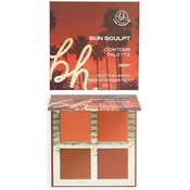 BH Cosmetics Paleta za konturiranje Los Angeles, Deep, 4 boje