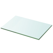 vidaXL Polica Prosojno Steklo 30x20 cm