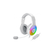 REDRAGON H350W-RGB naglavne slušalice i slušalice s ugradenim mikrofonom Žicano Obruc za glavu Igranje USB Tip-A Bijelo