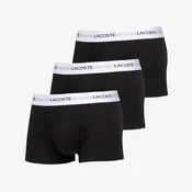 Bokserji LACOSTE 3-Pack Trunk Black XL