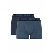 Mens Pumas Boxer Briefs 2 pack, Blue, Size 6, Clothing