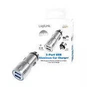 Logilink USB punjač za automobil s ugrađenim čekićem za hitne slučajeve, 10,5 W