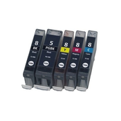Komplet kartuš za Canon PGI-5 + CLI-8, kompatibilna -