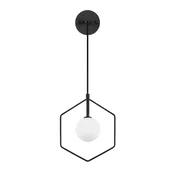 Opviq Geometri 11105 Zidna lampa, Crna
