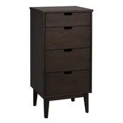 Komoda iz masivnega hrasta v temni naravni barvi 45x92x38 cm Garrison – Rowico