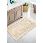 Lessentiel Maison Prostirka za kupatilo Peace, 60x100 cm, Krem