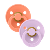 Bibs Duda Colour (okrugle) - Papaya/Violet Sky - vel.1