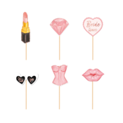 Set 6 dekoracij za torto Bride to be – topperji za dekliščino