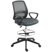 Homestar Pisarna stol Ergonomičen pisarniški stol 68x66x100-120 cm Siva