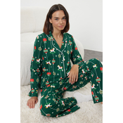 Trendyol Milla Ženski set pidžame Thmaw25Pt00172, Zeleni