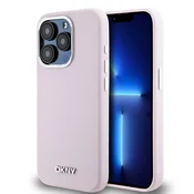 DKNY DKNY Liquid Silicone Small Metal Logo MagSafe - ohišje za iPhone 14 Pro (roza)