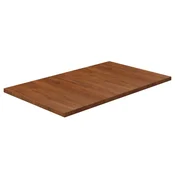 Vidaxl Kopalniški pult temno rjav 100x60x2,5 cm trdna hrastovina