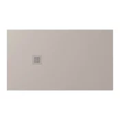 TRENECA Pladenj za prhanje iz litega marmorja 140x80 cm, ki ga je mogoče rezati po vaših željah, bež mat - Bež - 140x80x2,7 cm - Polysan - TRENECA - 24 - Liti marmor - 1400 - Pravokotni - 800 - 27 - 90 - 14