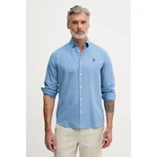 U.S. Polo Assn. Srajca moška z bombažem LINEN BLEND LS