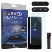 Zastitno staklo UV Glue Full Cover+ lampa za Samsung S8/ G950