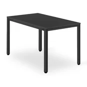 BE Miza TESSA 120 cm x 60 cm - črna / črne noge