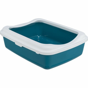 Trixie Classic toalet za macke sa ramom 47x37x15cm petrol-beli