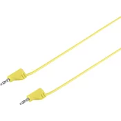 VOLTCRAFT zelo prilagodljivMerilni kabel[Laminirani moški konektor 2 mm-Laminirani moški konektor 2 mm]0.3 m Rumena MSB-200 2.2 A