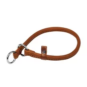 WAUDOG sťahovací škrtiaci veľmi jemný kožený obojok pre psa hnedý Obvod krku: 30 cm, širka: 6 mm, rjav 50 cm, širina: 10 mm