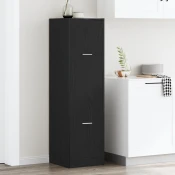 vidaXL Znamenjski kabinet Črni hrast 40x41x144.5 cm Inženirski les